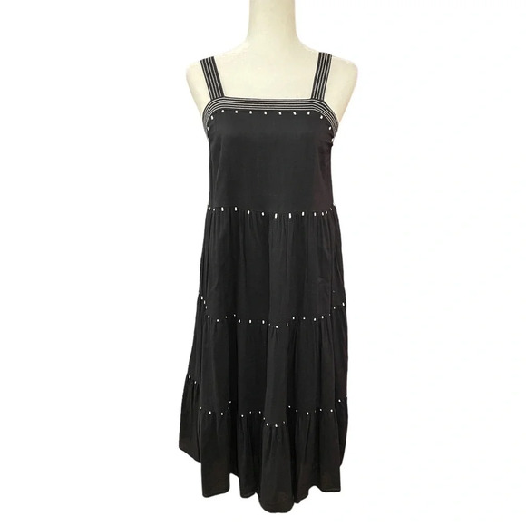 Old Navy (Summer 2020) Black Pleated Sun Dress Women's Small - Picture 3 of 7
